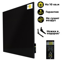 Керамічний обігрівач Emby CHT-500 чорний на 10 кв. м з інтегрованим терморегулятором
