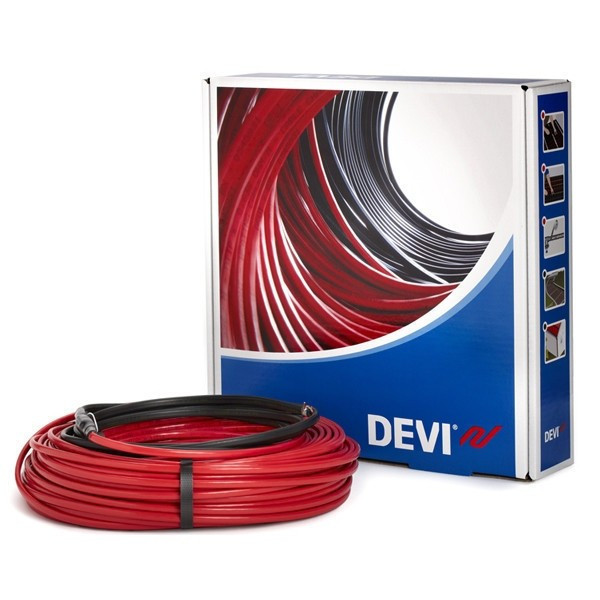 Нагрівальний кабель Devi  flex18T для укладки теплої підлоги в стяжку
